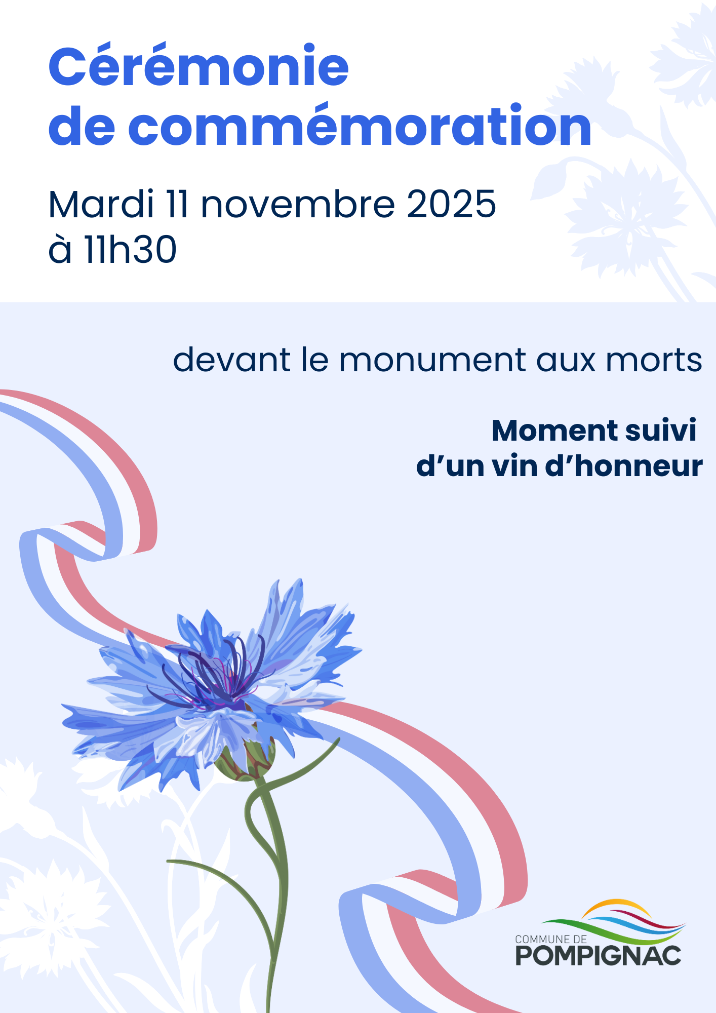 Affiche Cérémonie du 11 novembre V1