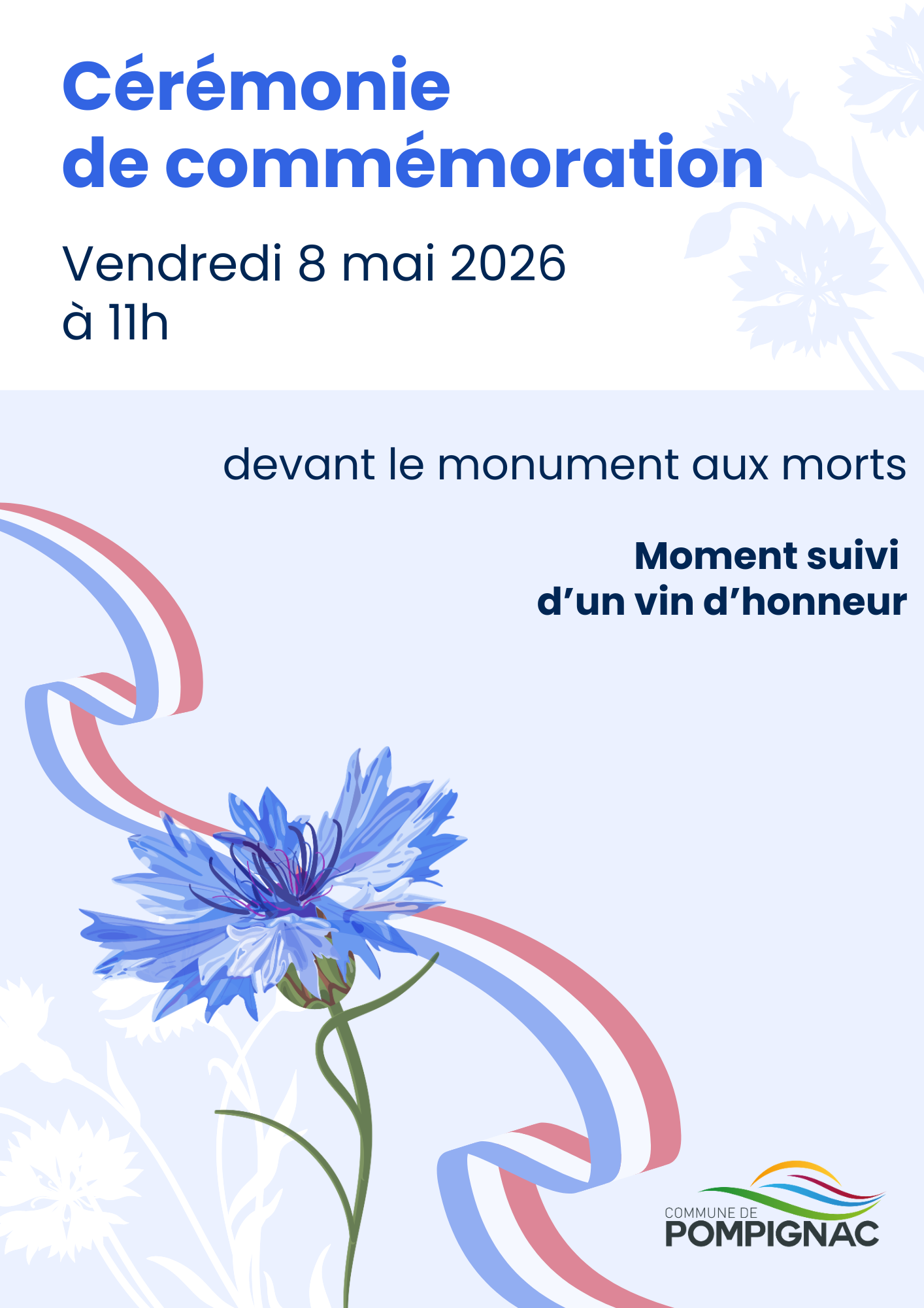 Affiche Cérémonie du 8 mai