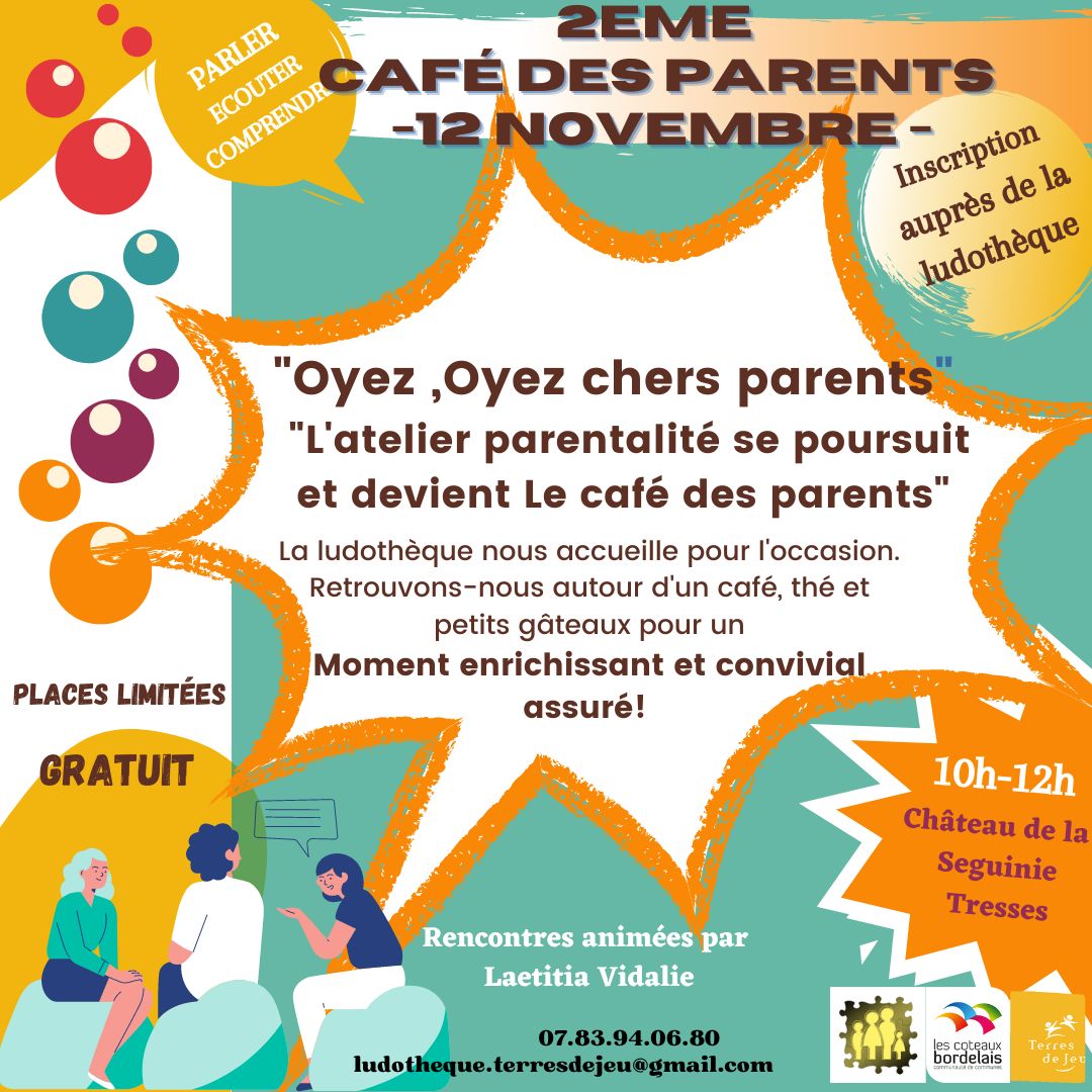 Cafe des parents 12 novembre 2022