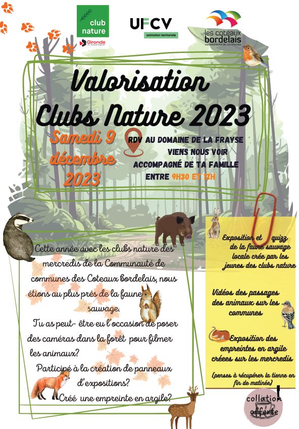 Clubs nature 9.12.23
