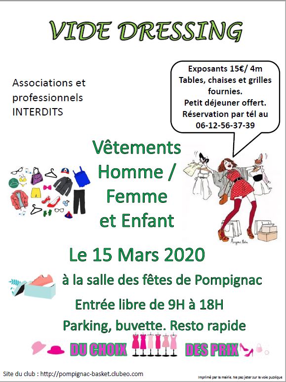 Vide-dressing 15 mars