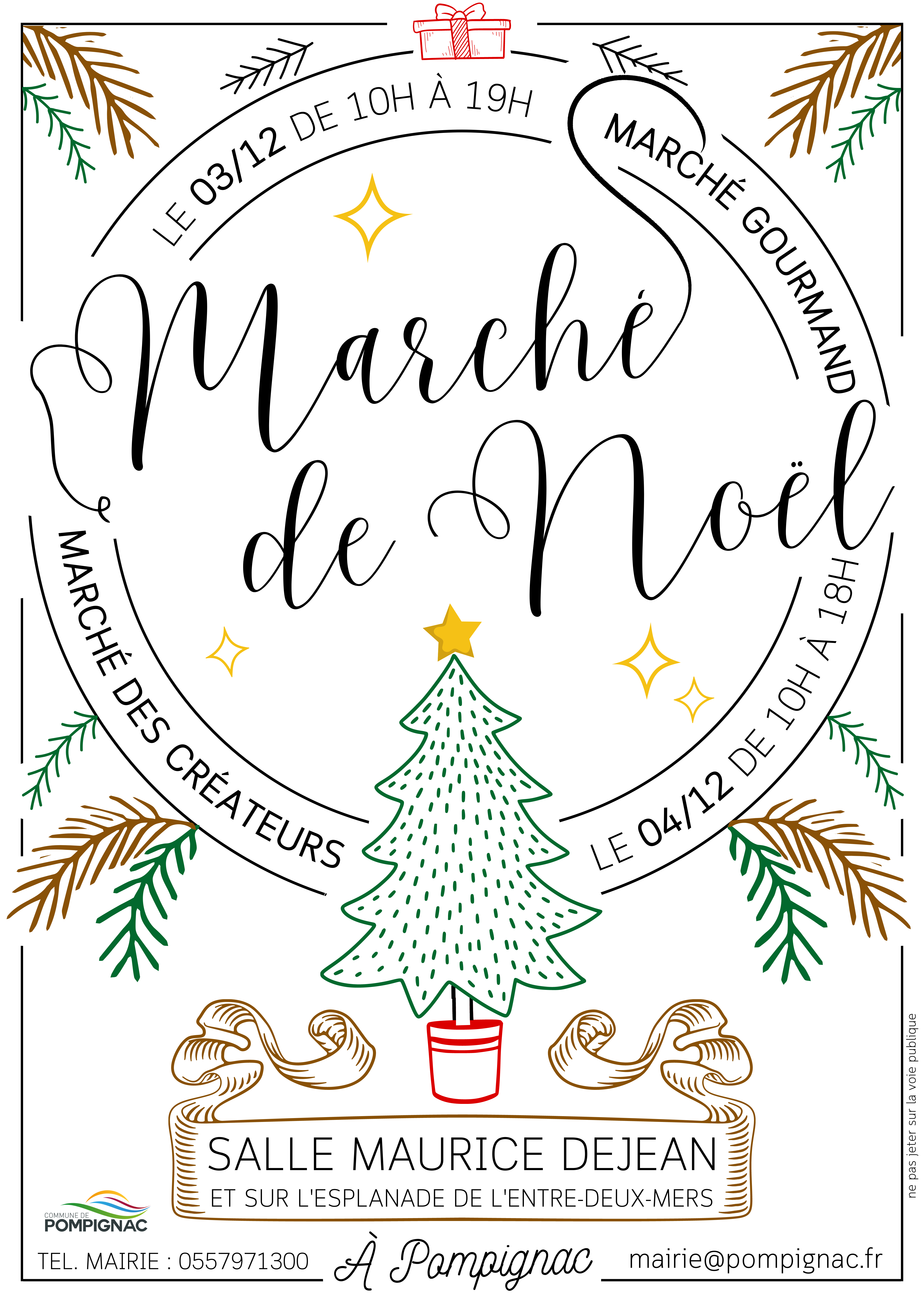 affiche Marché de Noël V2