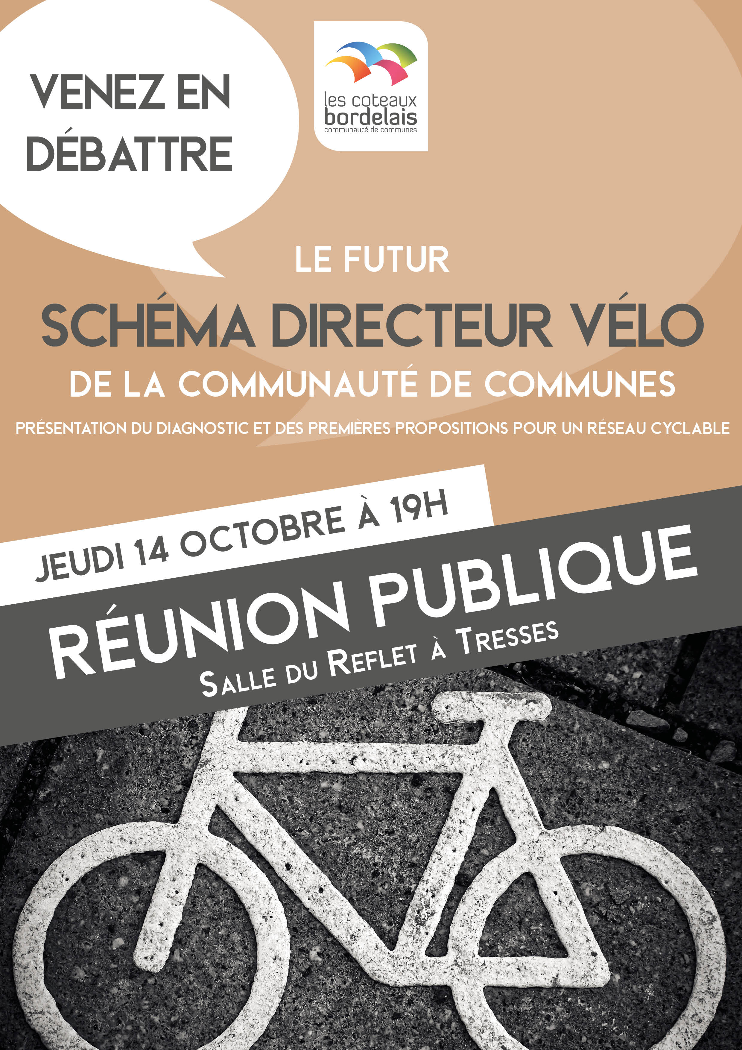 affiche réunion plan vélo