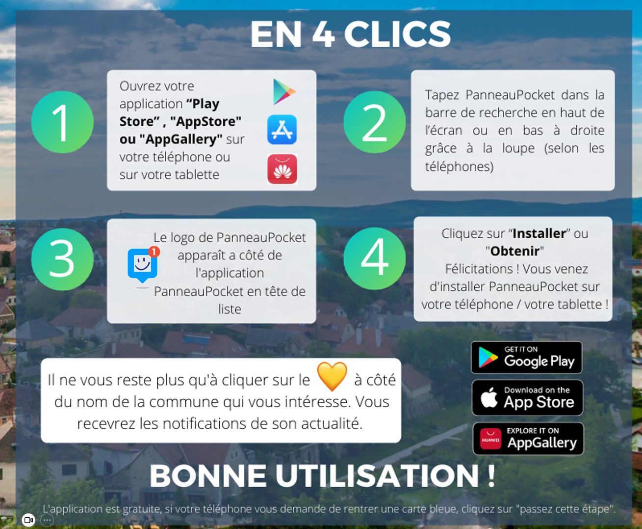 Guide téléchargement app