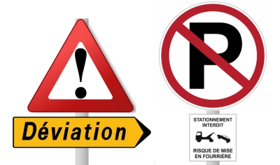 Prochaines festivités fin avril - Stationnement &amp; circulation