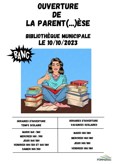 OUVERTURE DE LA BIBLIOTHÈQUE